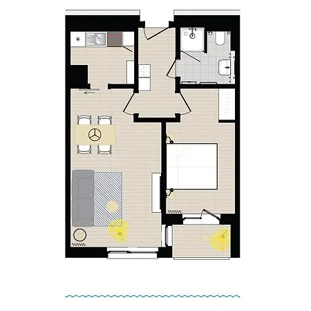 아파트 Hafenapartments Warnemuende *